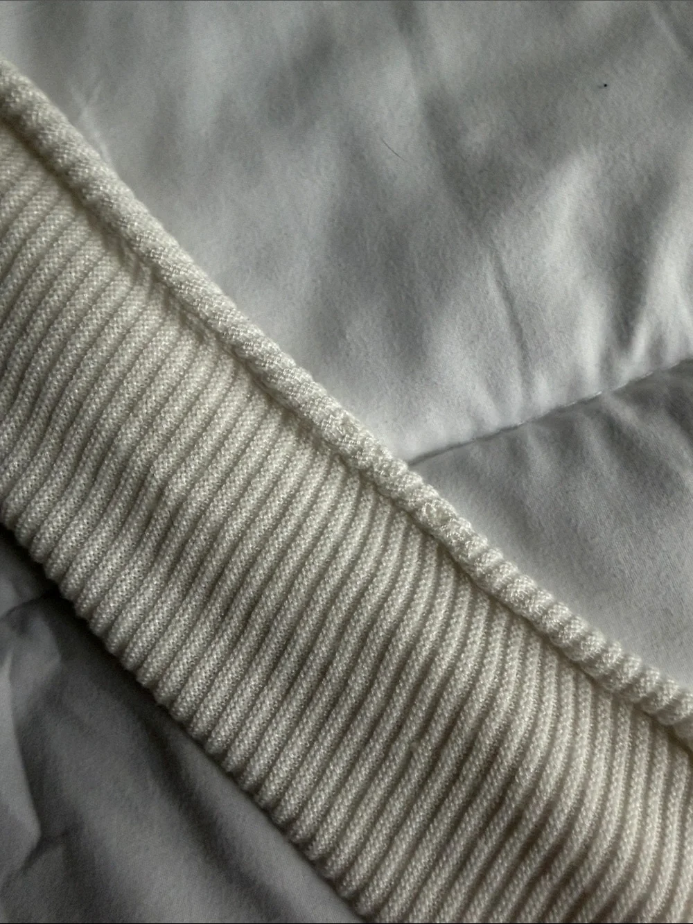 Cyrus Open-Front Delicate Ribbed Cardigan - White - Picture 6 of 7